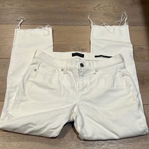 Frayed hem girlfriend jeans 26